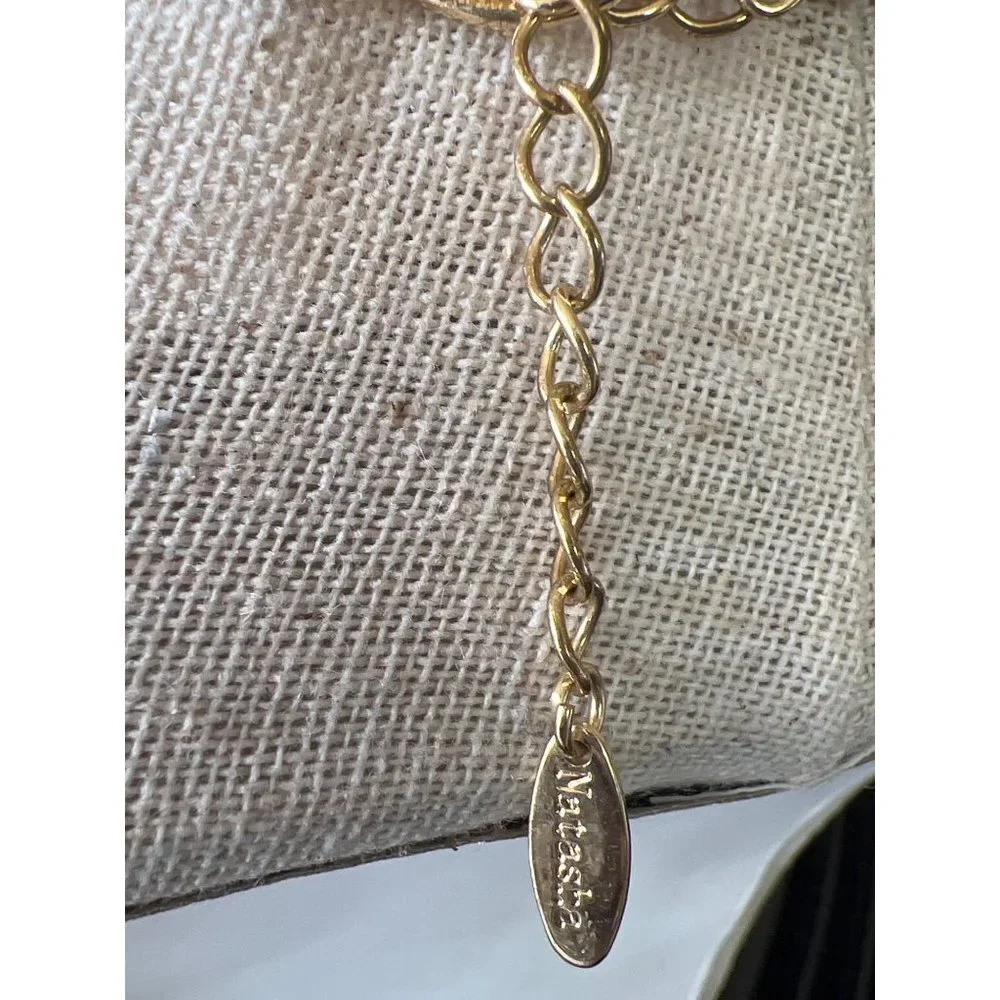 Vintage Natasha Statement Crystal Necklace -- 18